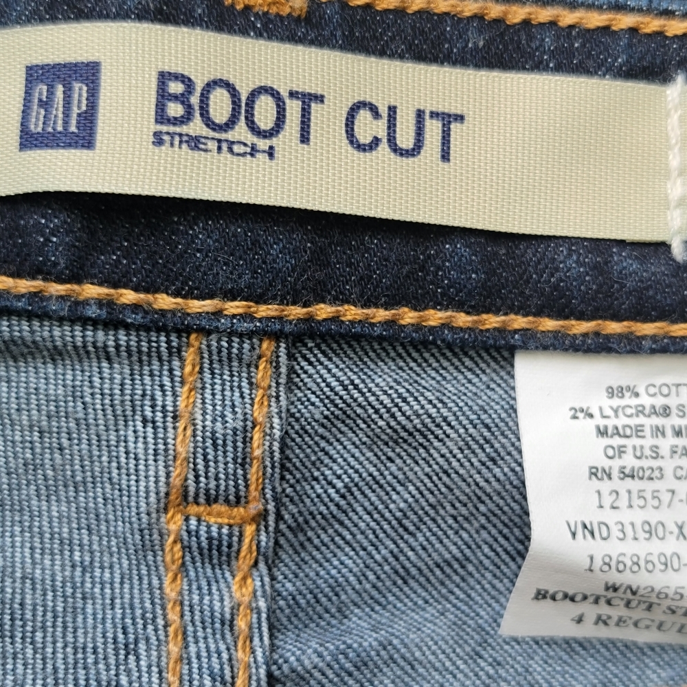 Gap Boot Cut Stretch Jeans 4R - Picture 3 of 5